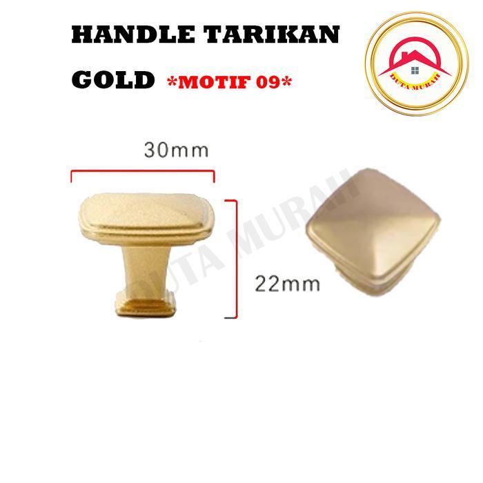 Tarikan Laci Emas / Lemari / Tarikan Handel Laci / Lemari Emas MOTIF 09