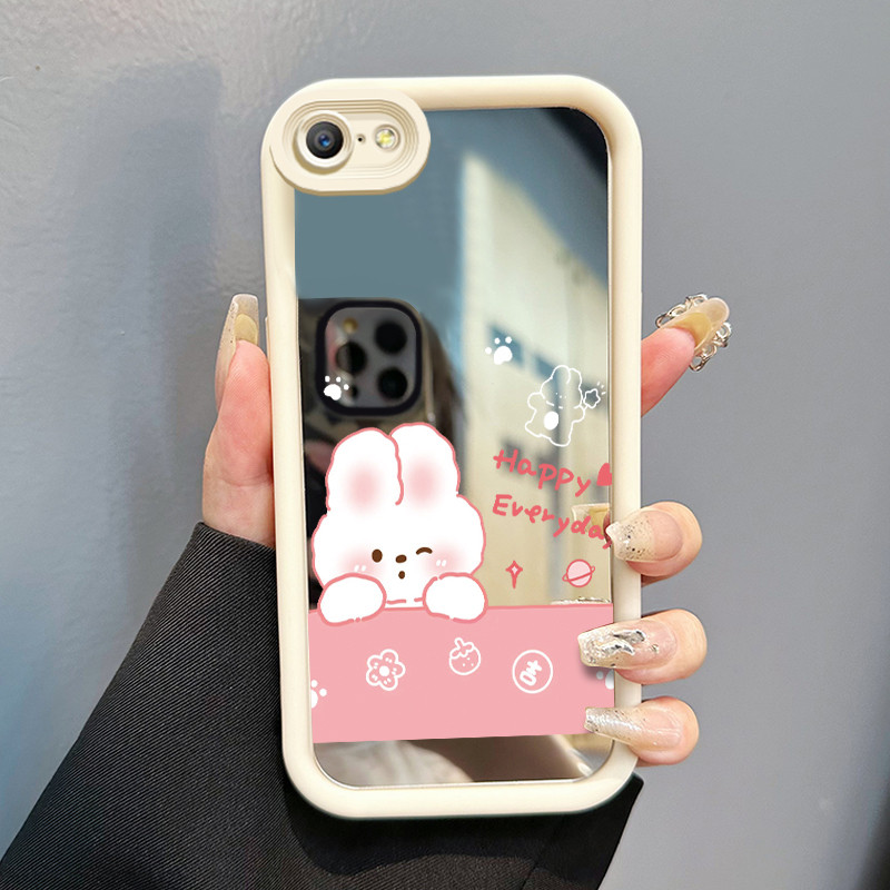 Casing Hp Untuk OPPO A39 A57 A57T A83 Case kelinci putih yang manis dan lembut Kasing silikon Cesing