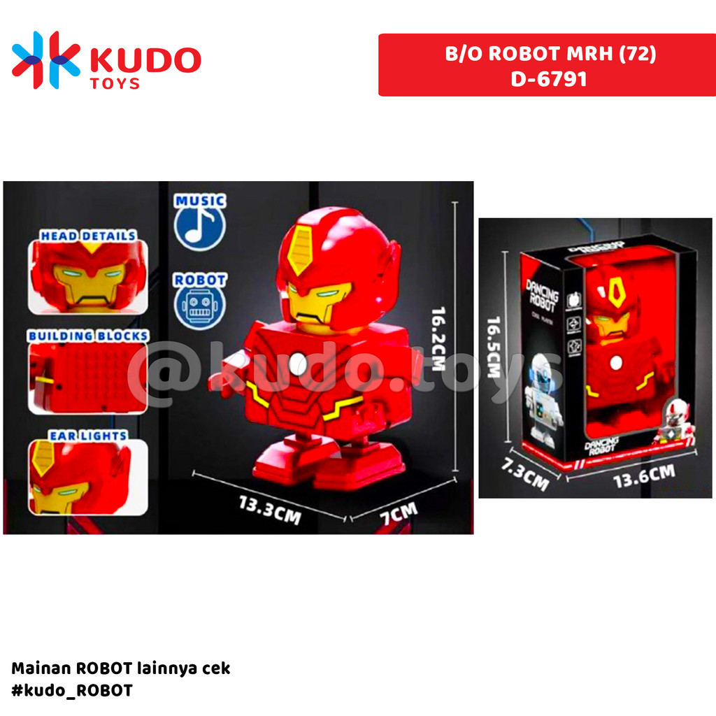Kudo Toys - Mainan Anak B/O ROBOT MRH (72)D-6791
