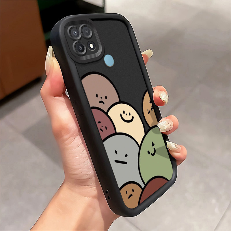 Casing Hp OPPO A15 A15s A35 Case Bola kecil berwarna-warni yang lucu Kasing silikon Cesing Bagus Sel