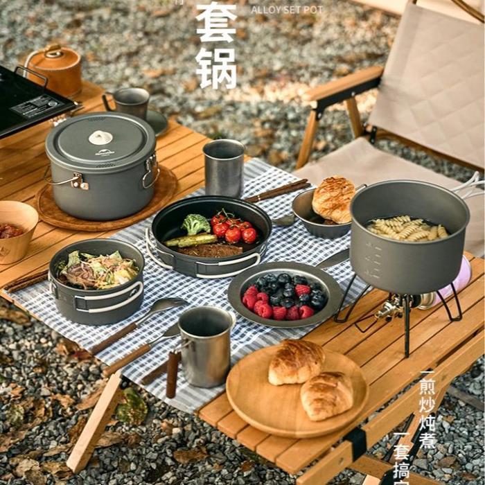 COOKING SET PANCI WAJAN NESTING CAMPING NATUREHIKE CNH22CJ002
