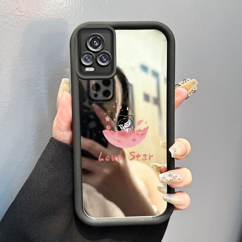 Casing Hp VIVO V20 VIVO V20 Pro Case Astronot kecil  Cermin Kasing silikon Cesing Instagramable Kesi