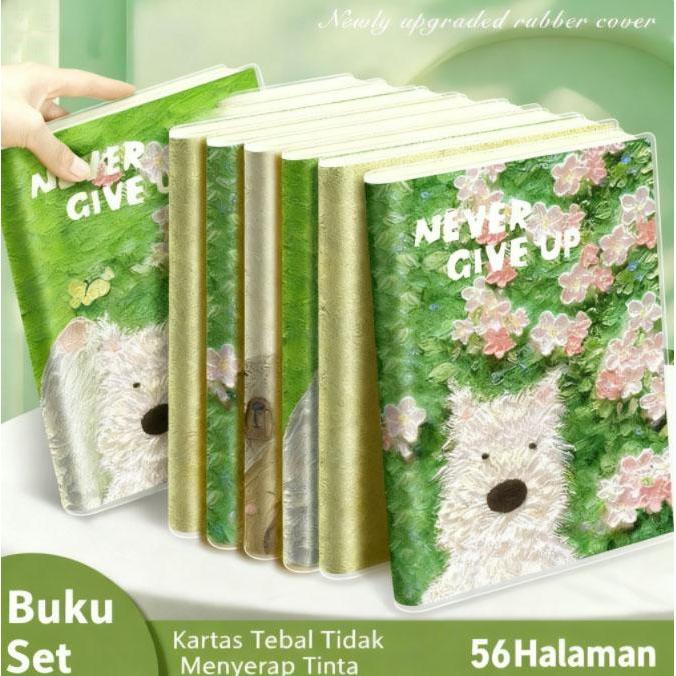 Notebook A5/B5 Cover Plastik - Untuk Sekolah & Kantor Isi Tebal