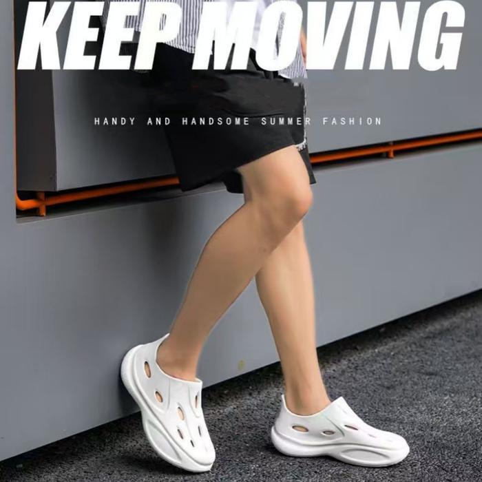 RUNNING Sandal Pria COD Sepatu Olahraga Outdoor Sandal Clog Baim Sandal Pria EVA Karet