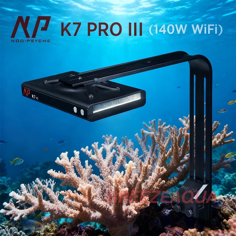 Noopsyche NP K7 Pro V3 III 140W App WiFi Full Spectrum Saltwater LED Aquarium Light for Coral Reef