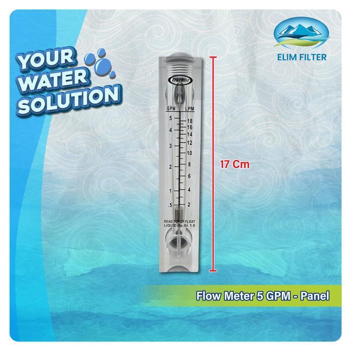 Flow Meter 5 Gpm - Flow Meter Air - Panel