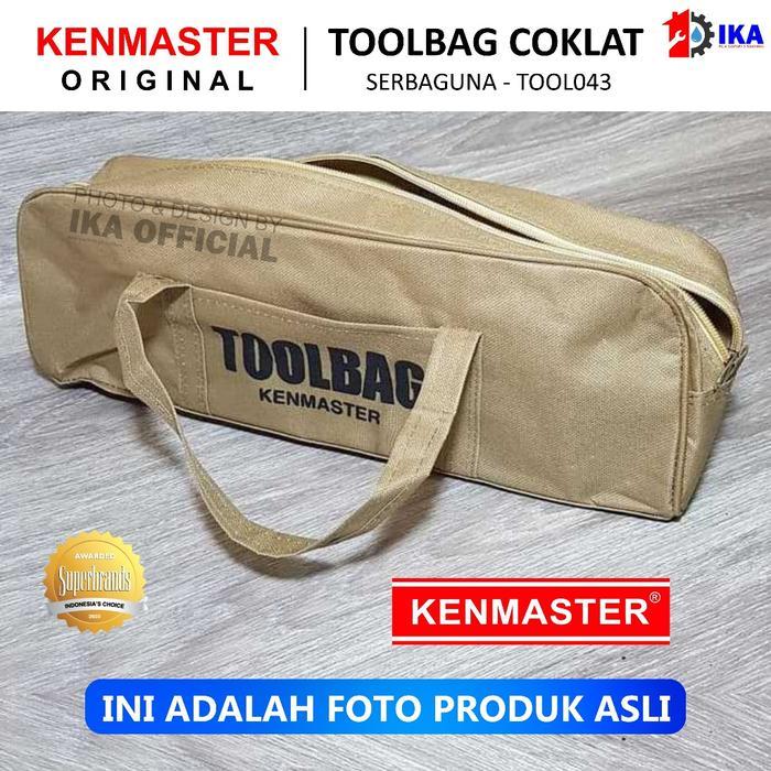KENMASTER Tool Bag / Tas Tools Perkakas Kunci Spare part - Kenmaster Tool bag coklat - TOOL043