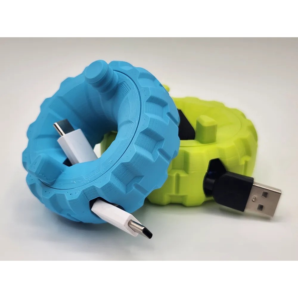 Cable Winder Donut – Cable Winder Organizer, Portable, 3D Print
