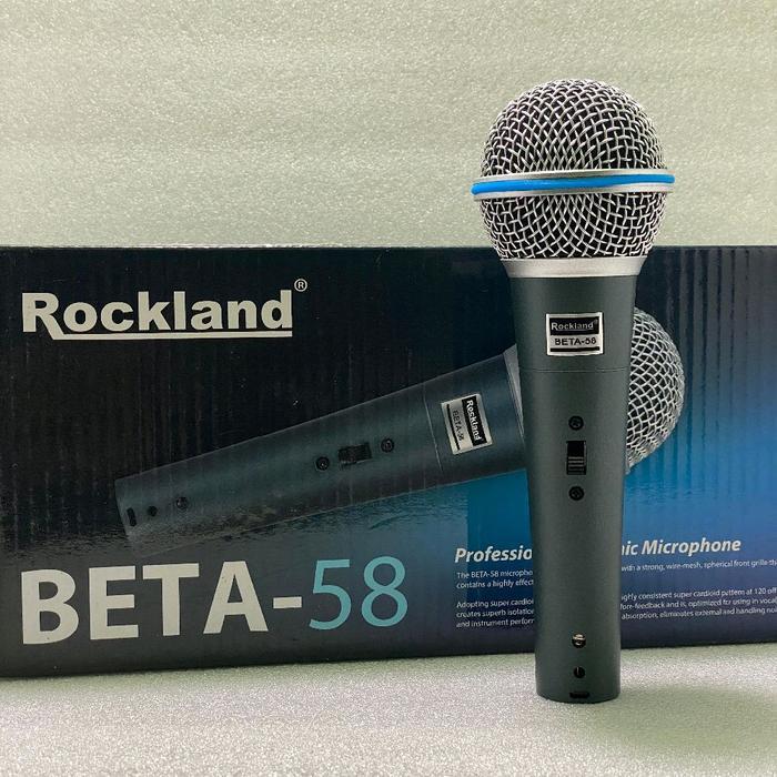 Rockland Beta 58 Mic Vocal, Mic Kabel Beta 58 Rockland Original