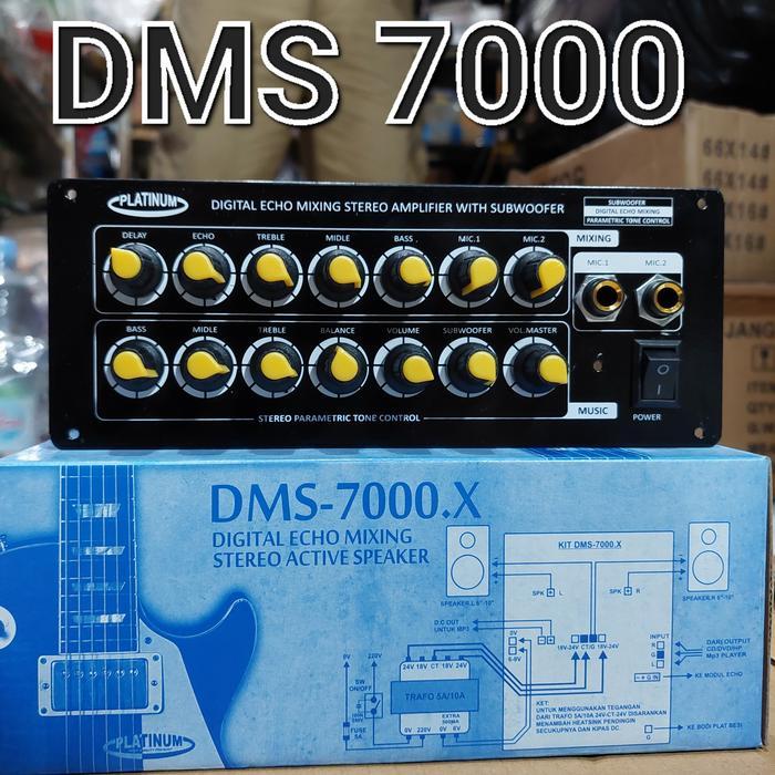 TERLARIS DMS 7000 kit pcb rangkaian modul module mixing speaker aktif aktive echo mic parametrik
