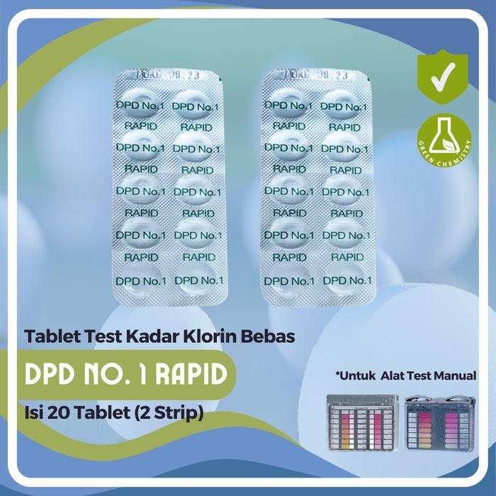 Ready Refill Pool Test Kit Chlorine Lovibond DPD No.1 Rapid 20 Tablet