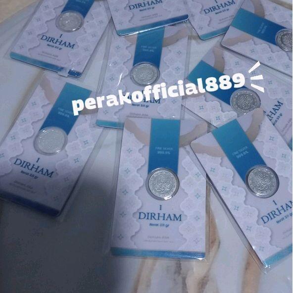 Perak Batangan Silverium Koin 1 Dirham ABBA 1 Dirham