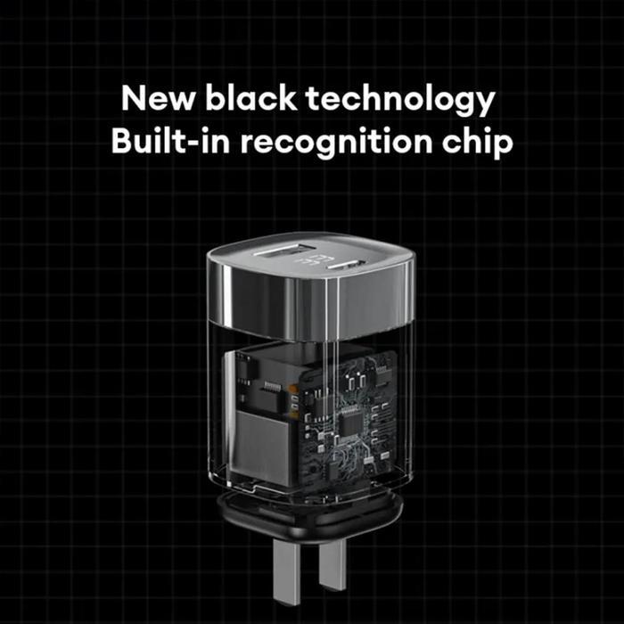 Monster x Transformers K01/ K02 Adaptor Kepala Charger PD 33W Fast Charger Digital Display