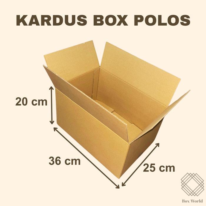 KARDUS / KARTON / BOX / PACKING / PACKAGING COKLAT POLOS(36x25x20cm) - TERMURAH
