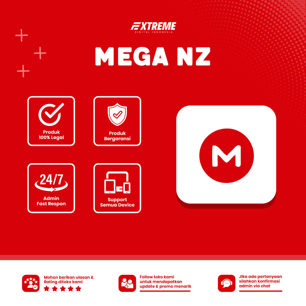 Mega NZ Pro 1 Bulan | Penyimpanan Cloud Aman