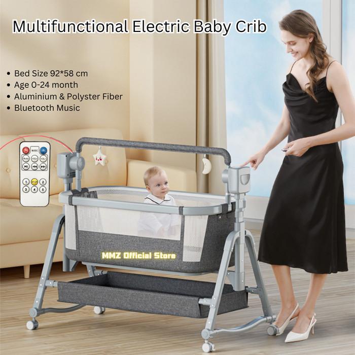Electric Swing Baby Crib Box Tidur Bayi Ayun Elektrik