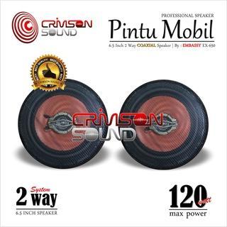Speaker Coaxial 6,5 Inch Pintu Mobil Embassy Ex-650 Bass Terjamin