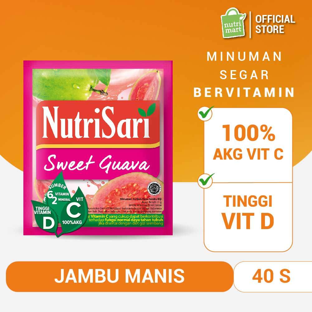 NUTRISARI GUAVA – Jus Jambu, Segarnya Bikin Happy