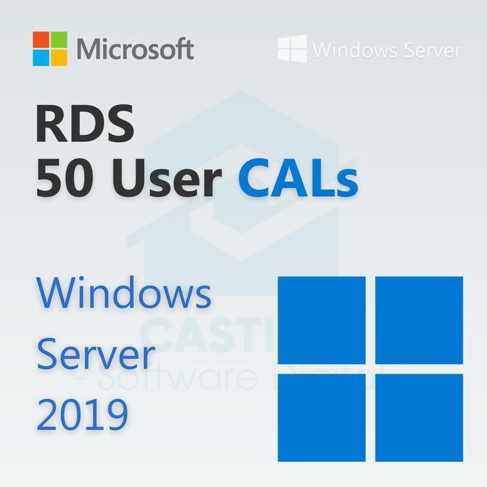 Windows Server 2019 RDS User Connections 50 CAL Online Activation