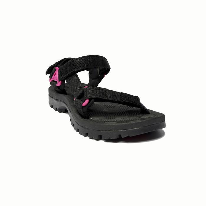 EIGER WOMEN BHARDEV ROLL STRAP SANDALS - BLACK