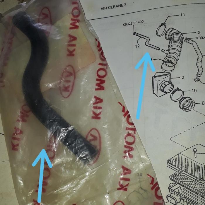 SELANG UDARA HAWA VENTILASI TIMOR DOHC MAZDA FAMILIA LANTIS