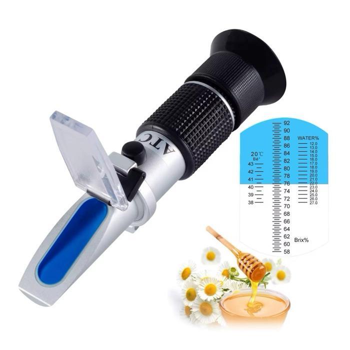 Ojoy Refraktometer Refractometer Brix 58 - 90 % Alat Test Ukur Kadar Gula Madu For Gula Honey Baume