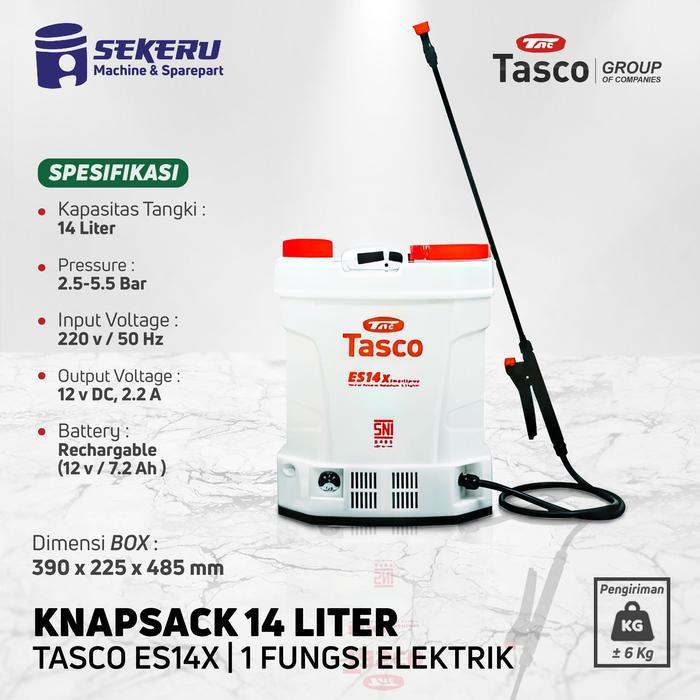 Knapsack Sprayer Semprot Hama 14 Liter Elektrik Tasco ES14X