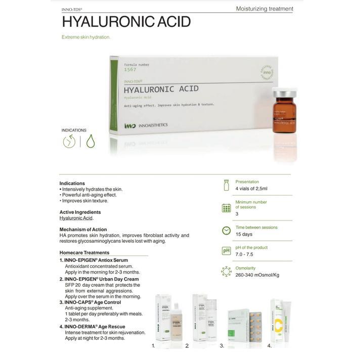 Inno-Tds Hyaluronic Acid Serum Meso Dermapen Anti Aging Hydrating Pelembab Kulit Wajah