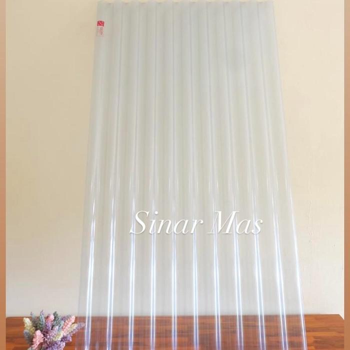 Seng Plastik Gelombang 210 Cm Transparan Gratis Ongkir