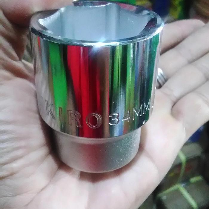 Mata Kunci Sok 34 mm - DR 3/4"-6 point - Kunci sok gagang besar