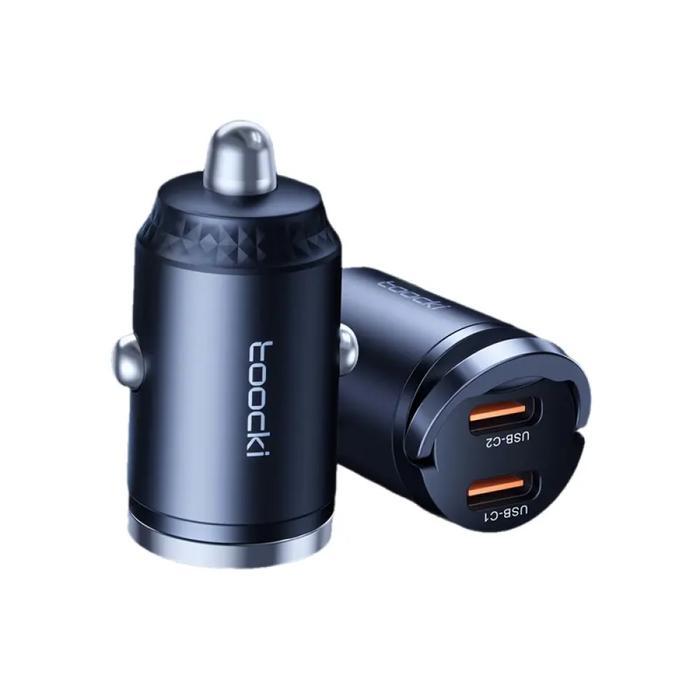 Car Charger Hp Mobil Dual Port Usb Type C Fast Charging Qc Pd 45W Terbaik