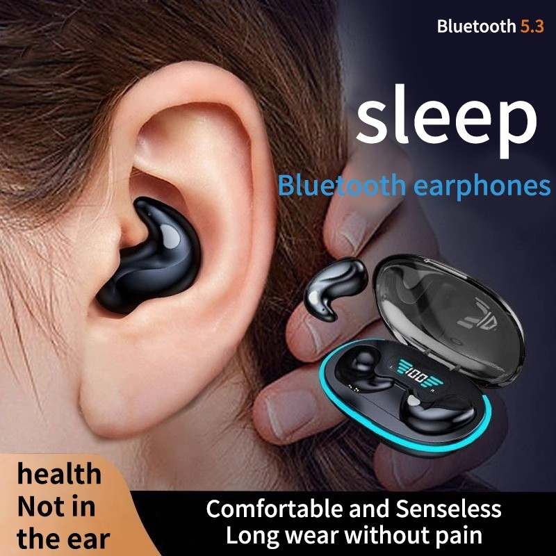 New Original X55 Wireless Sleep Earphone Reduction Invisible Earphone Sleeping Headset Bluetooth