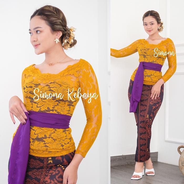 Set Kebaya Bali Sofia Sabrina Set Wisuda Batik Dress
