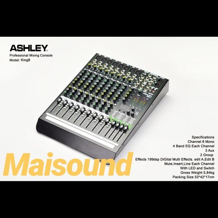 Mixer Ashley King 8 Channel King8 Original
