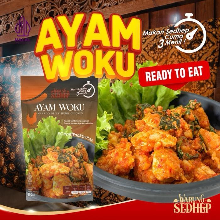 TERLARIS Ayam Woku Empuk Bumbu Meresap Lauk Siap Saji Tanpa Pengawet Tanpa MSG Food Instan Pedas