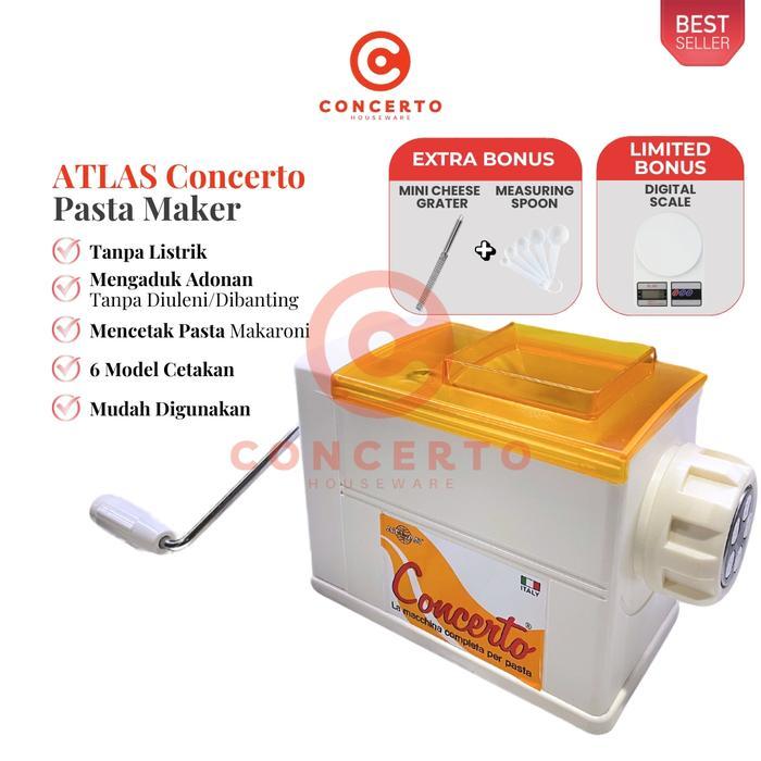 ATLAS CONCERTO PASTA MAKER ALAT CETAK MAKARONI PENGADUK ADONAN ROTI