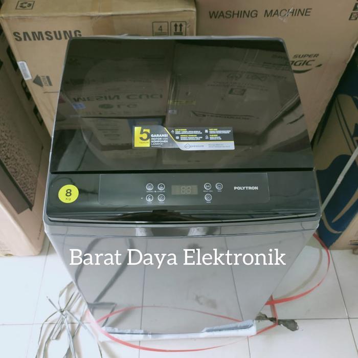 Mesin cuci polytron otomatis 8 kg belleza zeromatic