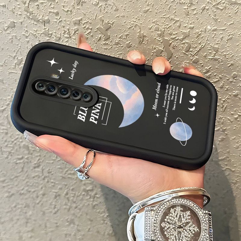 Casing Hp Untuk OPPO Reno 2F Reno 2Z Reno2 F Reno2 Z Case Casing melukis bulan pola Kasus HP Tangga 