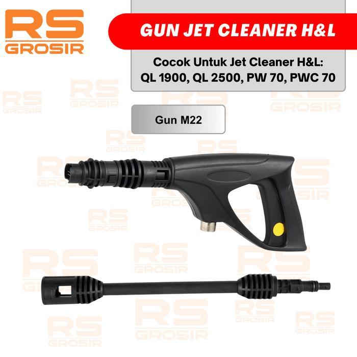 GUN JET CLEANER H&L QL 1900 SET GUN STICK MESIN STEAM HIGH PRESSURE