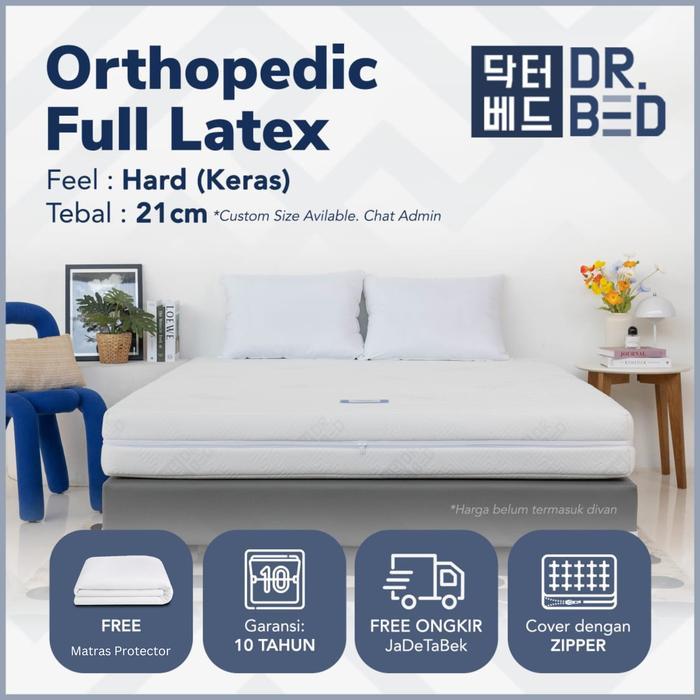 Kasur Kesehatan Latex Orthopedic DR.BED uk. 140 x 200 x 21 cm