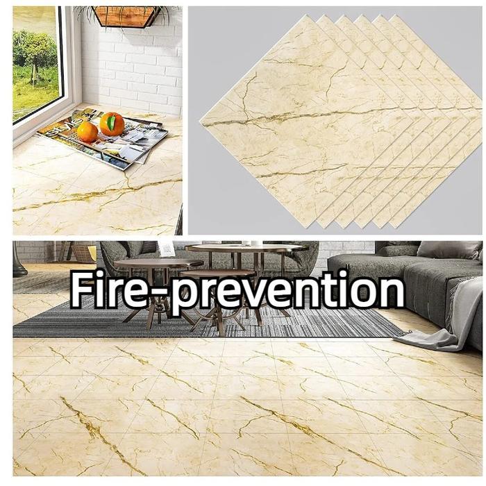 20 PCS Vinyl Floor Stiker PVC Lantai Marbel (30x30 cm) Lantai Berperekat Stiker Lantai Dapur Tahan