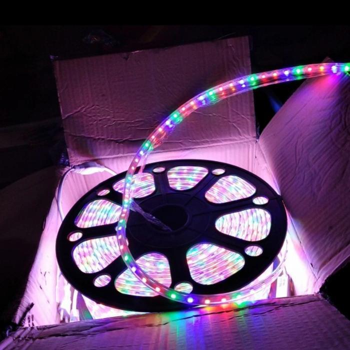 LAMPU LED STRIP RGB SELANG 100 METER SMD 5050 220V RGB 100M WATERPROOF
