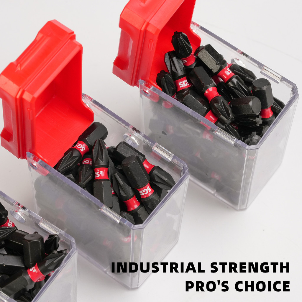 30Pcs 25mm-1 Inch (Pz1/Pz2/Pz3) Cross-Shaped Impact-Resistant Strong Magnetic Screwdriver Bits,