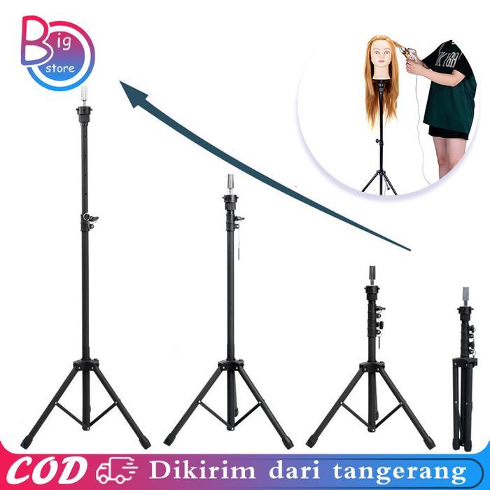 Tripod Manekin Rambut Kepala Holder Hair Manekin Patung Rambut Sanggul Salon Manekin Stand