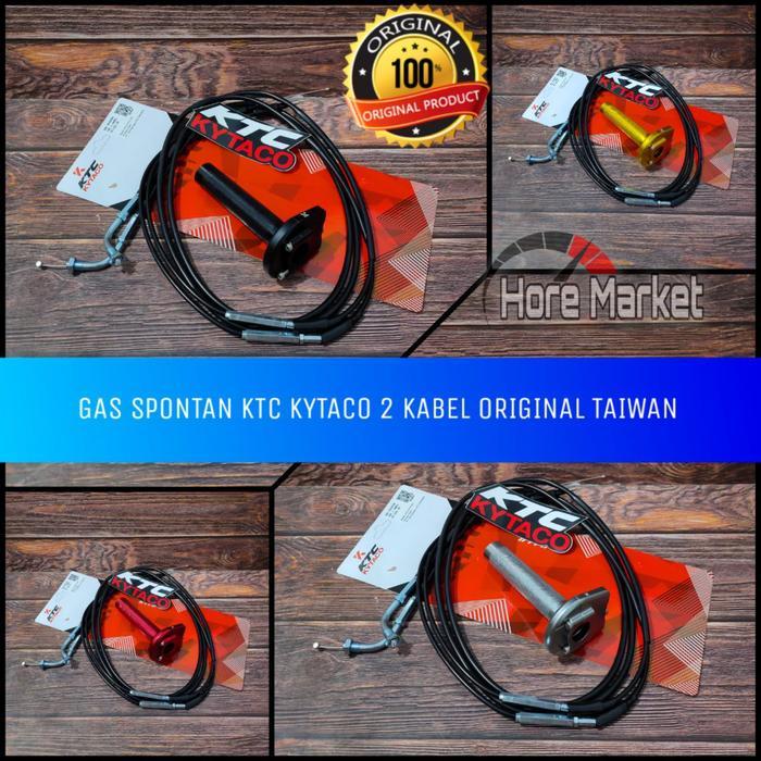 Gas Spontan Ktc Kytaco 2 Kabel Active Aerox Nmax Pcx Vario Beat Satria Sonic Cbr 150 R Ninja Mio