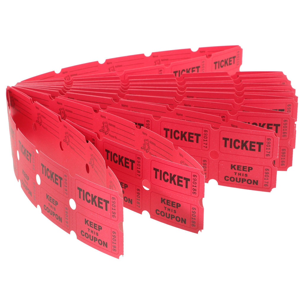 100Pcs Toy Lottery Tickets Raffle Travel Raffle Tickets Carnival Decorations Carnival Decor Circus