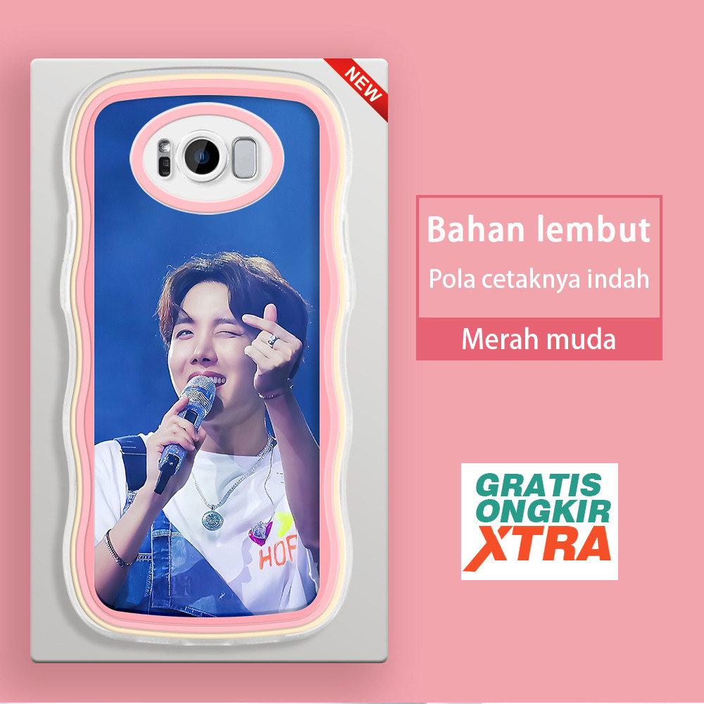 Casing HP Samsung S8 S9 S10 S20 Plus S25 Ultra S24 FE S22 S21 5G   Pola Jung Ho-seok BTS  warna-warn