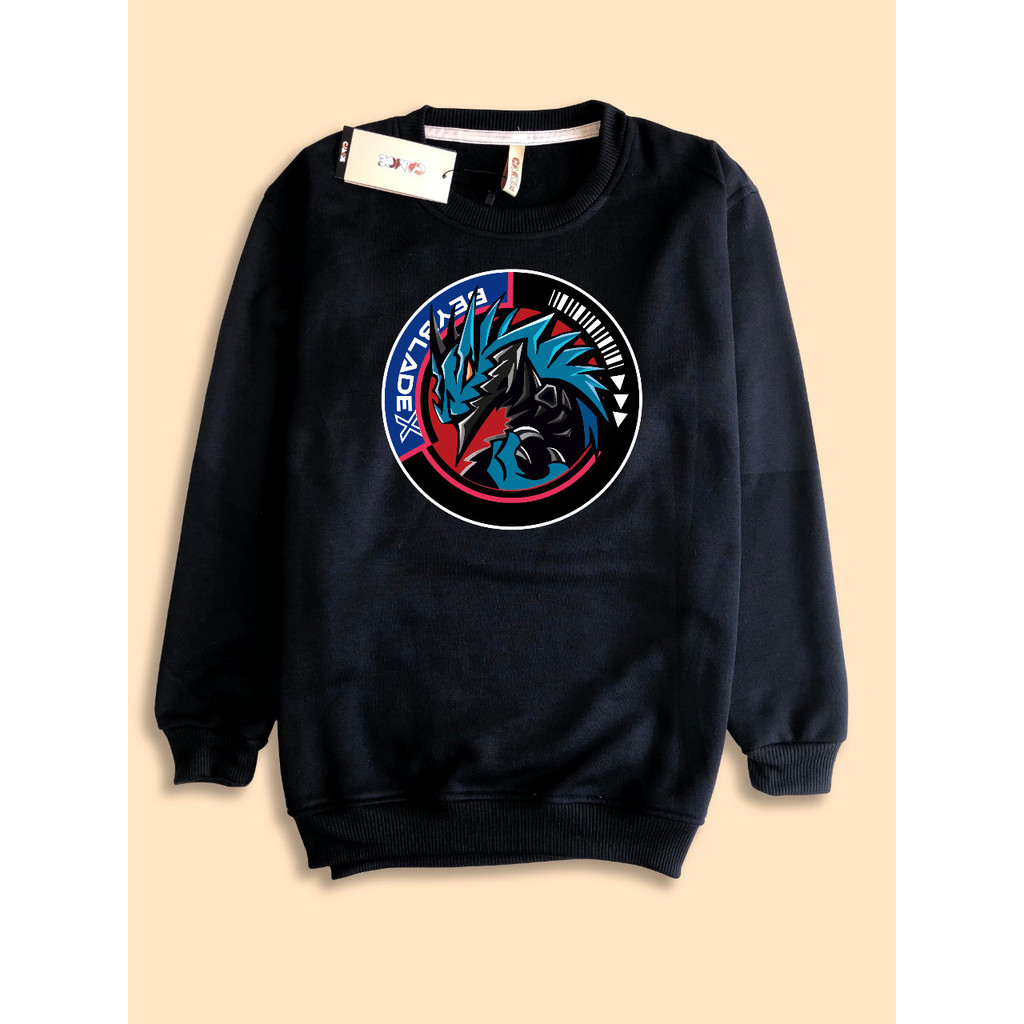 Sweater Sweatshirt Anime Beyblade X Gear Chip logo Cobalt drake