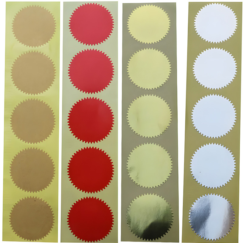 100Pcs 45Mm Gold Foil Embossed With Serrated Edge For Diplomas Awards Certification Graduation