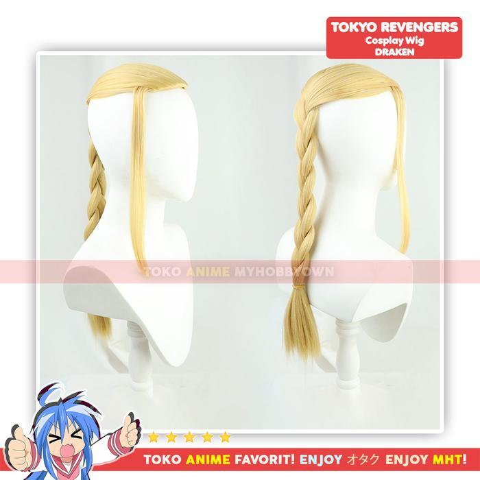 Wig Cosplay Anime Tokyo Revengers : Ken Ryuguji Draken Rambut Palsu